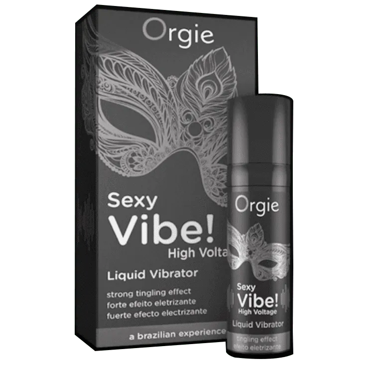 SEXY VIBE HIGH VOLTAGE LIQUID VIBRADOR 15 ML NEGRO