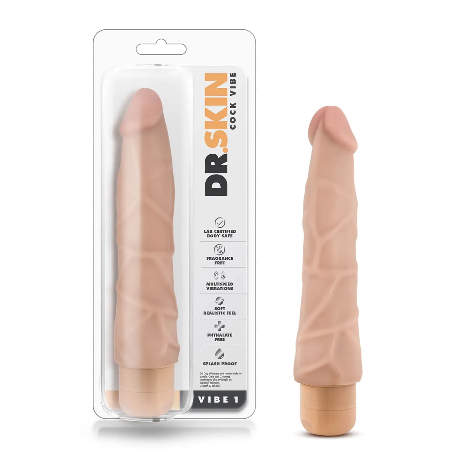 BL-10073 Dr. Skin - Cock Vibe -Vibe 1 - Beige