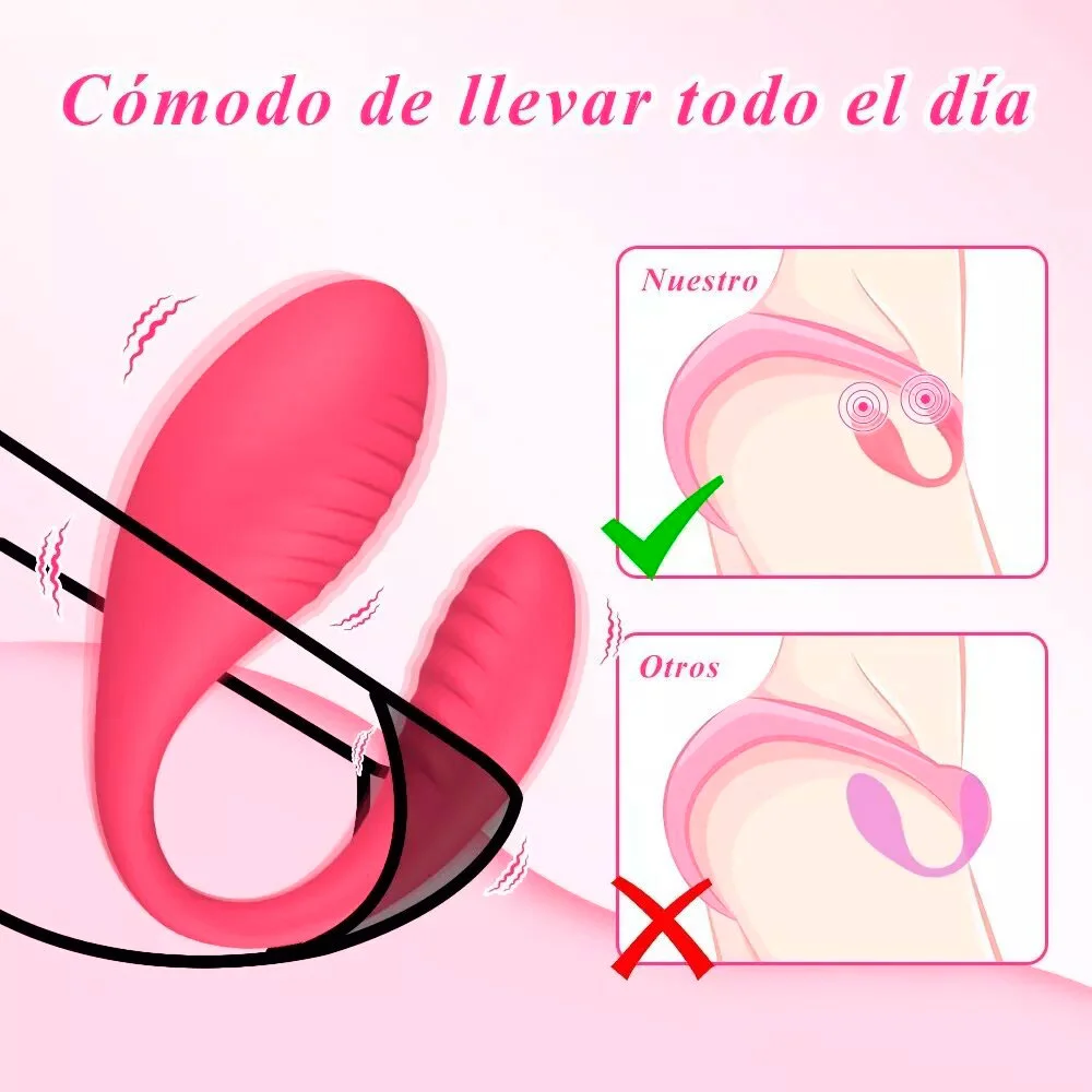 Vibrador a distancia bluetooth Doble vibracion