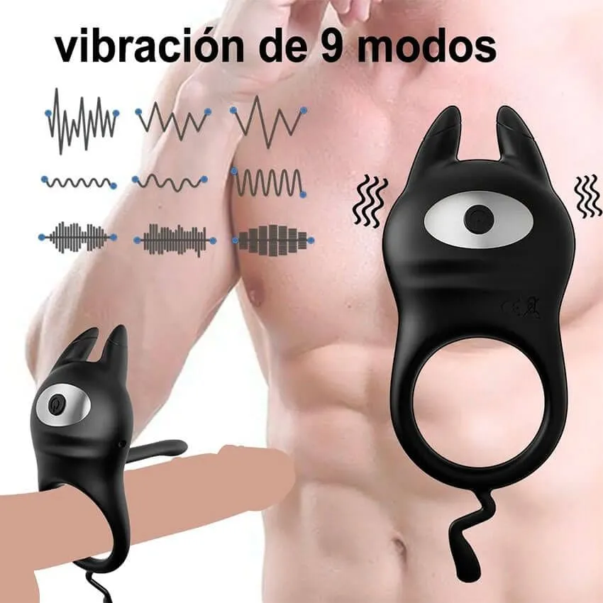 AC-98 ANILLO VIBRADOR RECARGABLE TRIPLE SENSACION